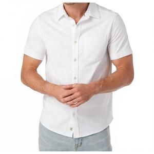 NEW FAIR HARBOR men's saltaire short sleeve top in white